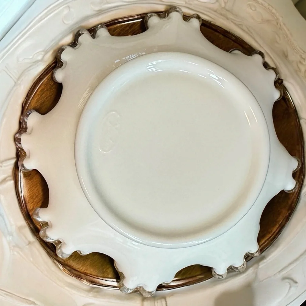 Vintage Fenton Silver Crest 8